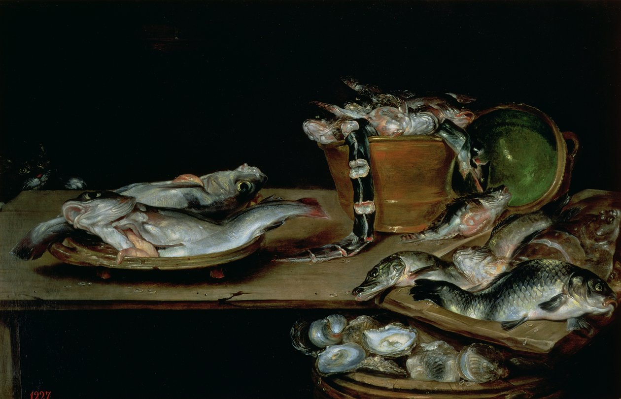 Stillleben mit Fisch von Alexander van Adriaenssen