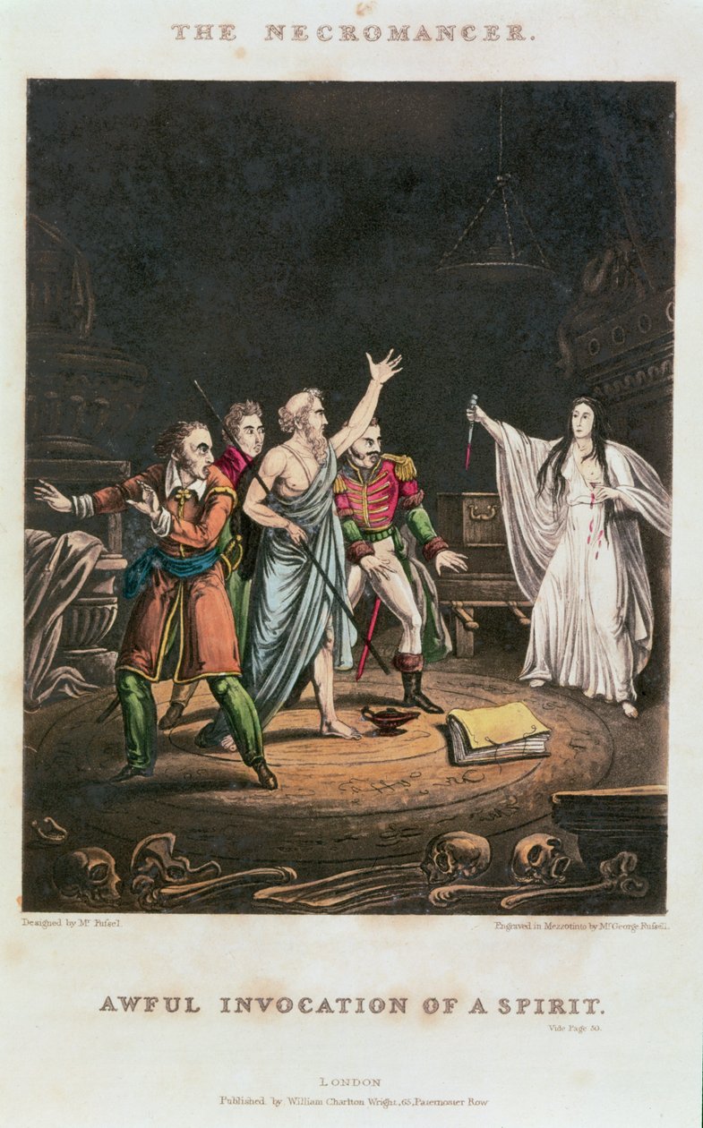 Schreckliche Beschwörung eines Geistes, Illustration zu 