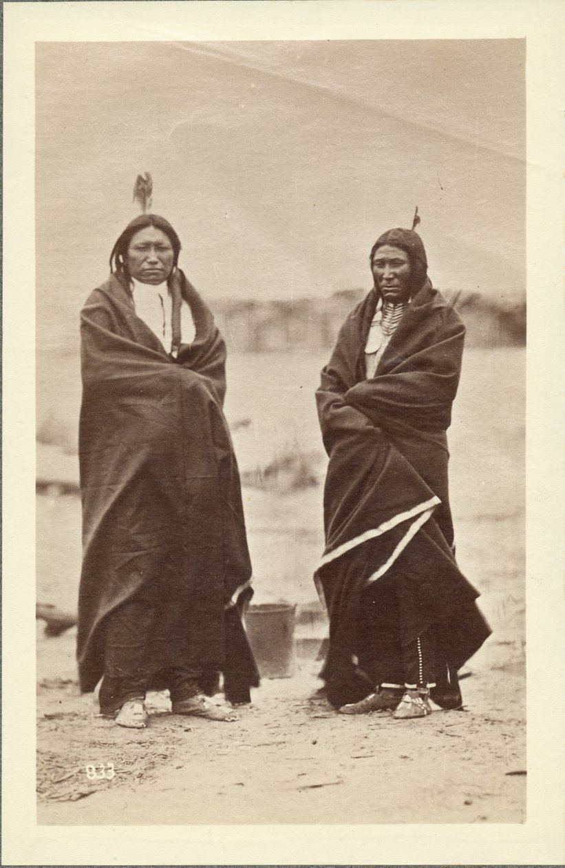 Zwei Krieger, Dakota, 1868 von Alexander Gardner