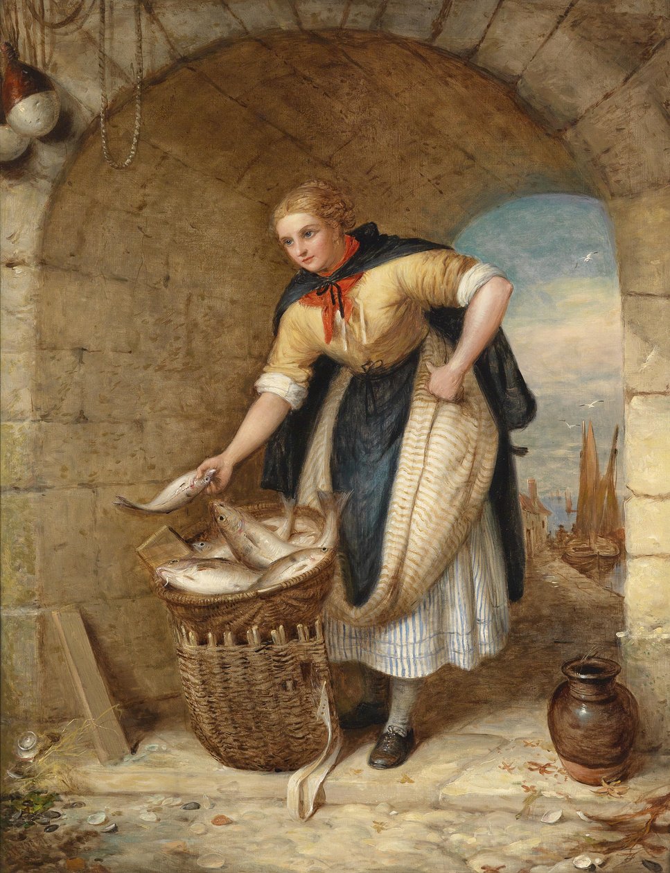 Die Fischverkäuferin von Alexander Leggett