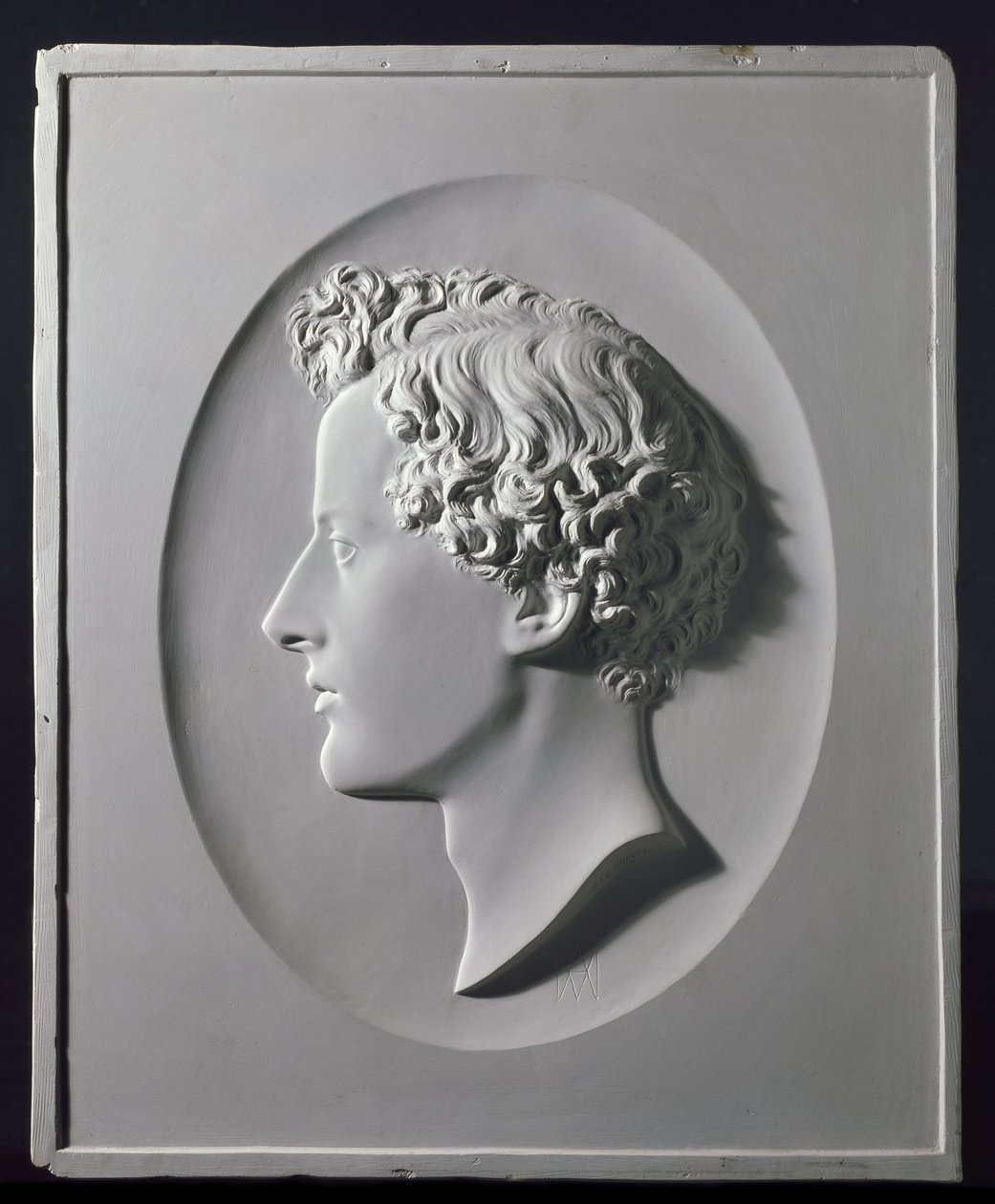 Profilporträt von John Everett Millais, ca. 1854 von Alexander Munro