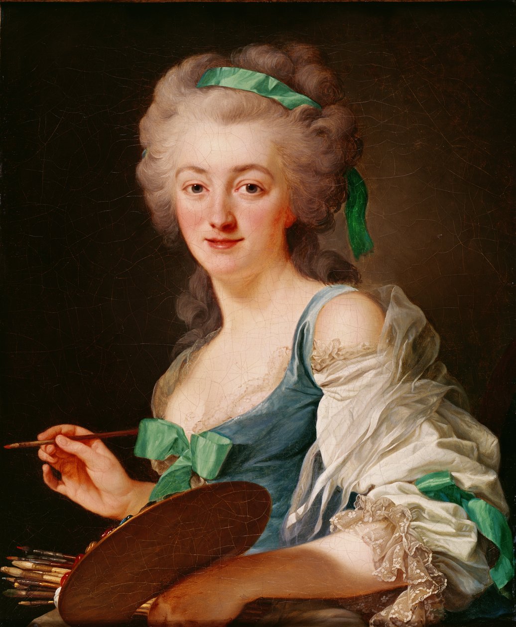 Porträt von Anne Vallayer-Coster, 1783 von Alexander Roslin