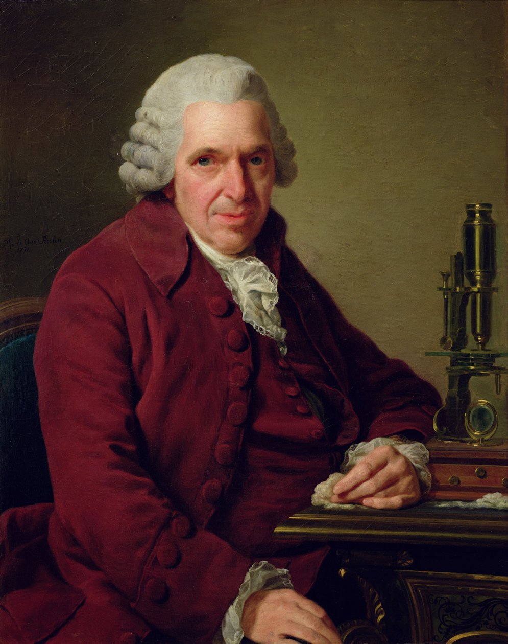 Porträt von Louis Jean Marie Daubenton (1716-1800) 1791 von Alexander Roslin