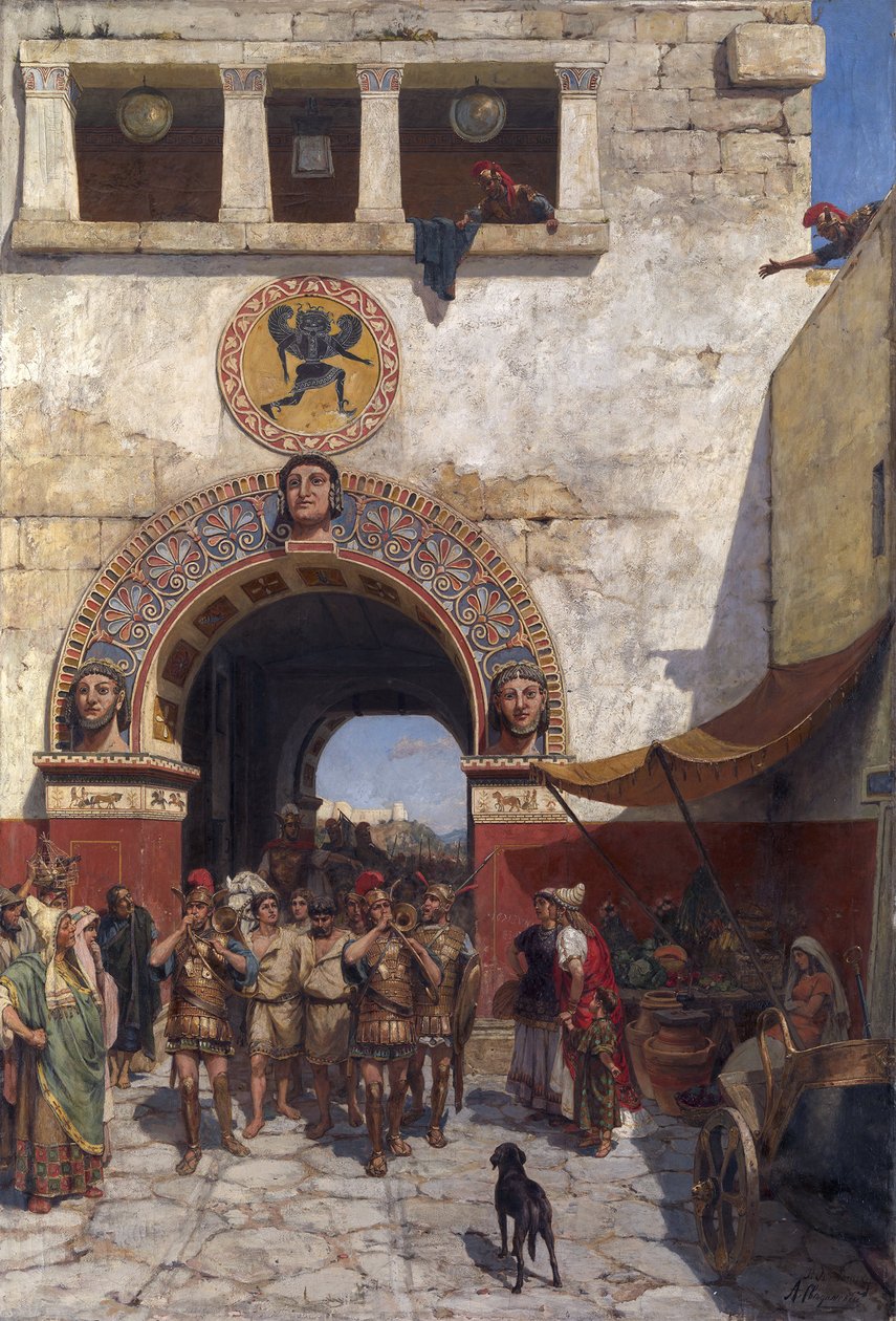 Tor in Volterra, Etrurien von Alexander Alexandrovich Svedomsky