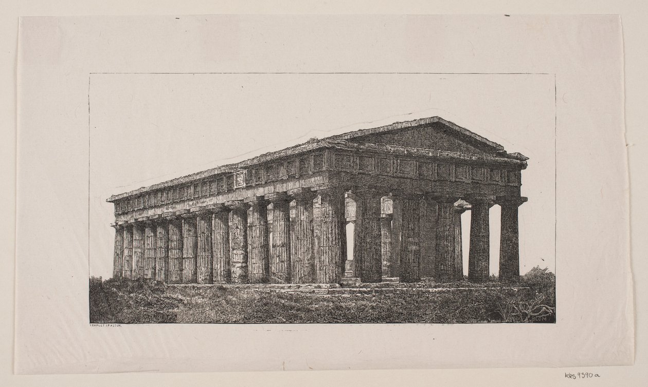 Poseidontempel in Paestum von Alexander Blom