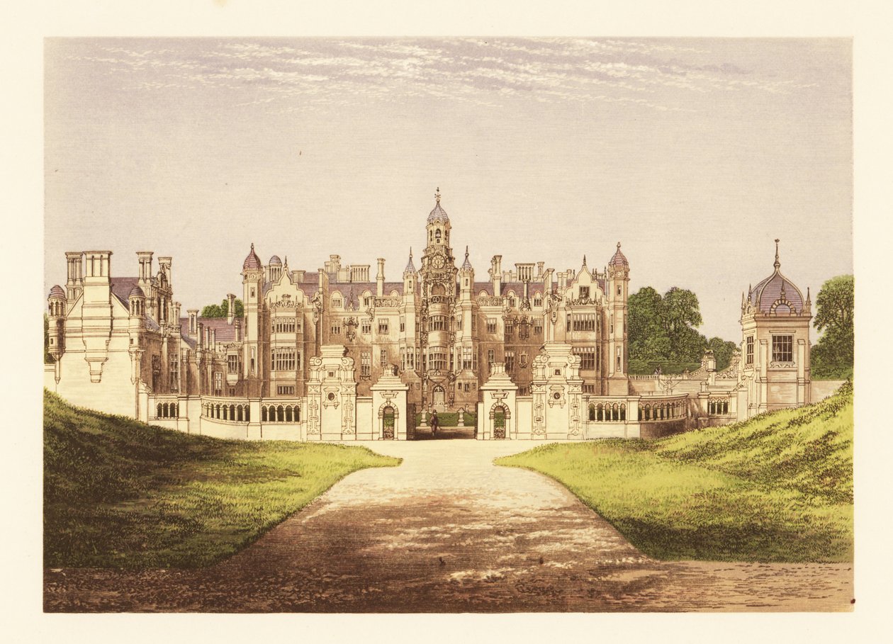 Harlaxton Manor, Lincolnshire, England von Alexander Francis (after) Lydon
