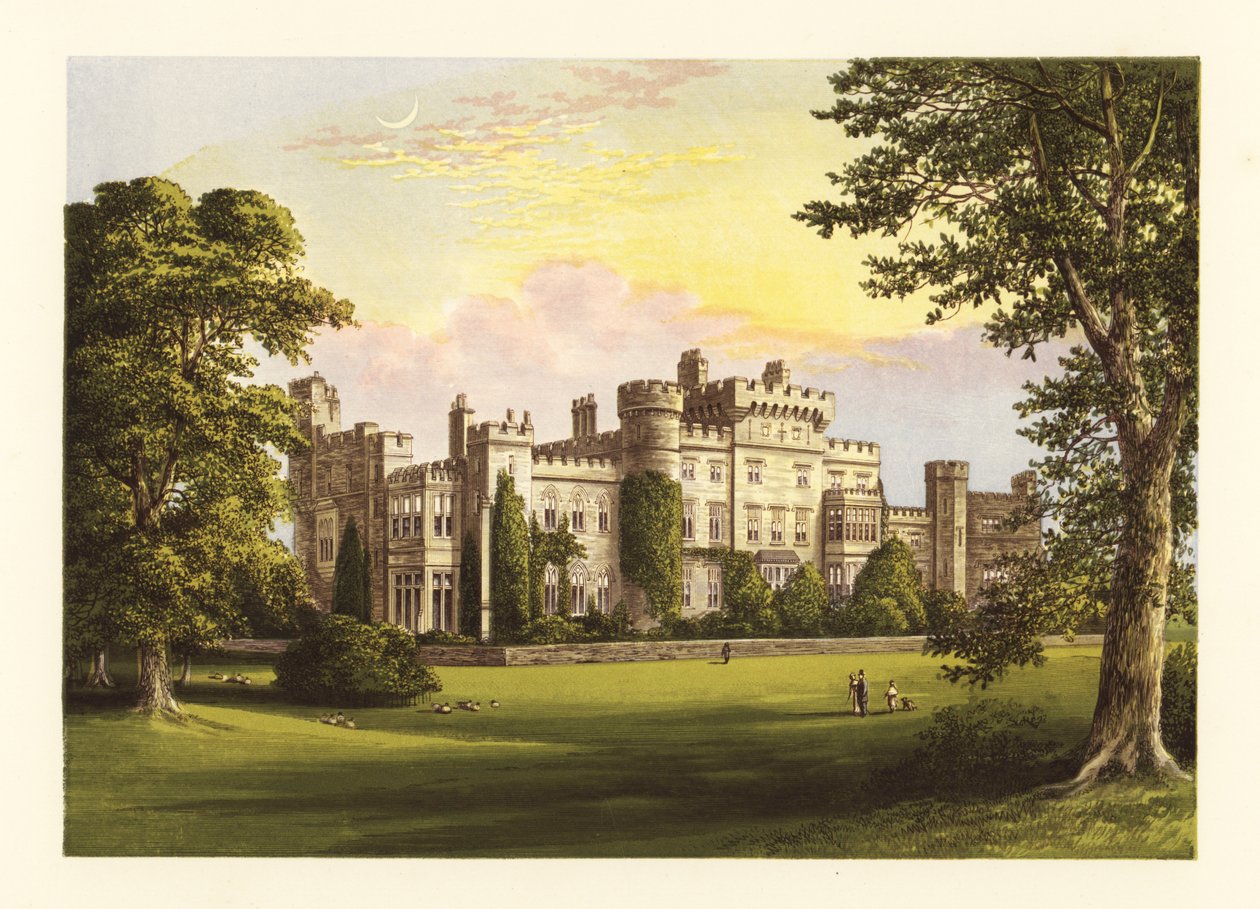 Hawarden Castle, Flintshire, Wales von Alexander Francis (after) Lydon