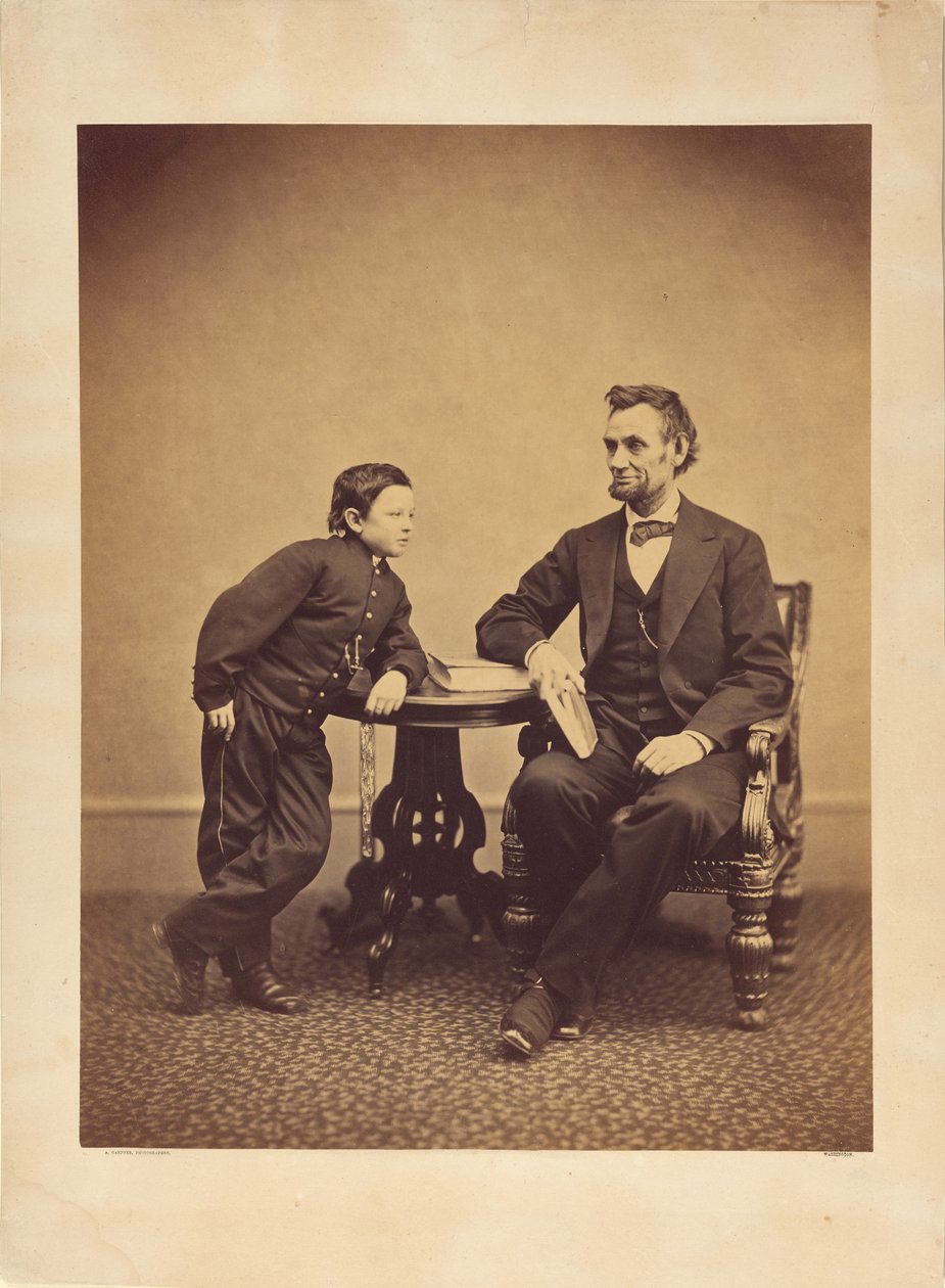 [Abraham Lincoln und sein Sohn Thomas (Tad)] von Alexander Gardner