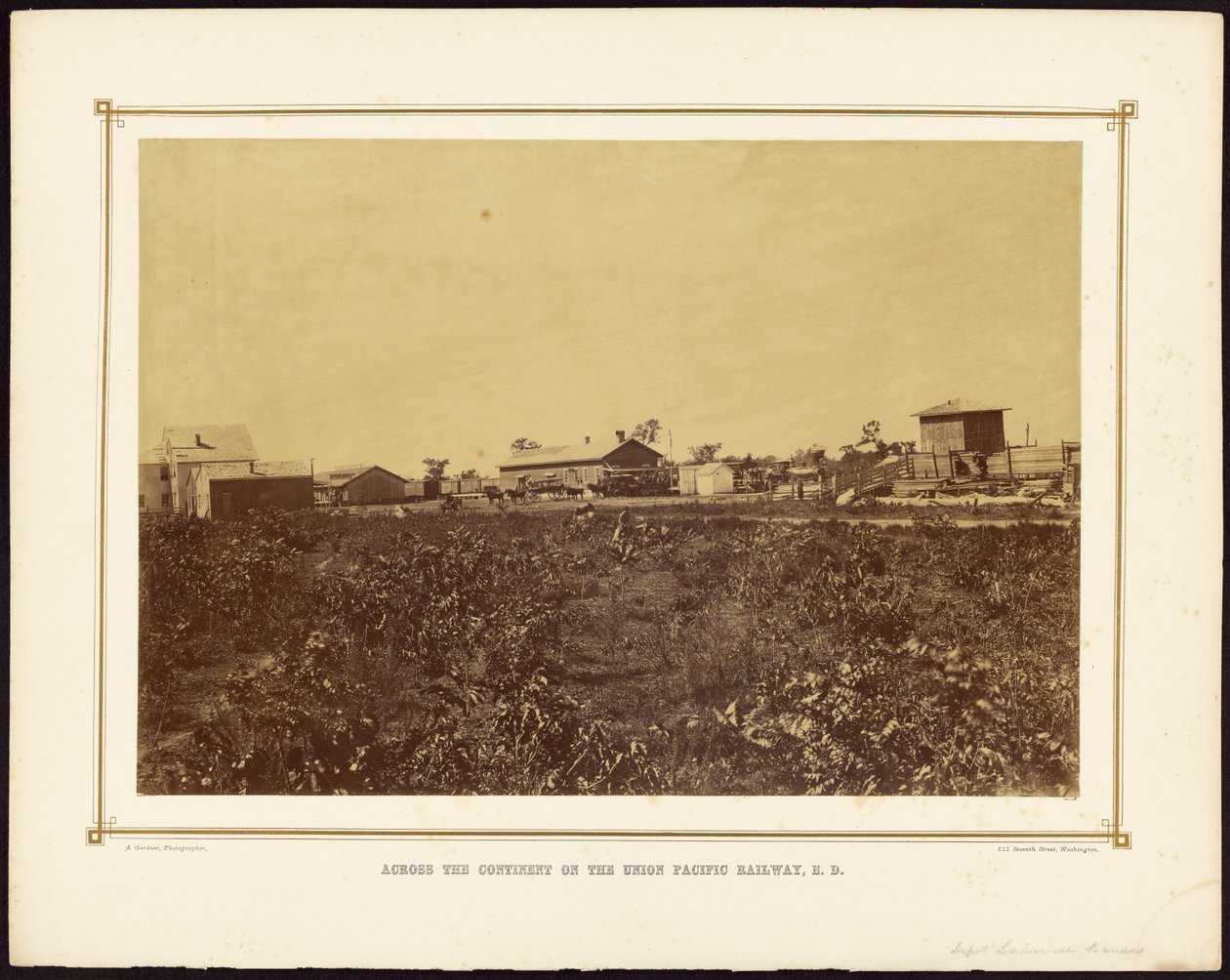 Depot, Lawrence, Kansas von Alexander Gardner