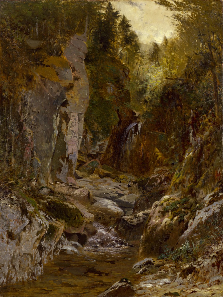 Die Flume, Opalescent River, Adirondacks von Alexander H. Wyant