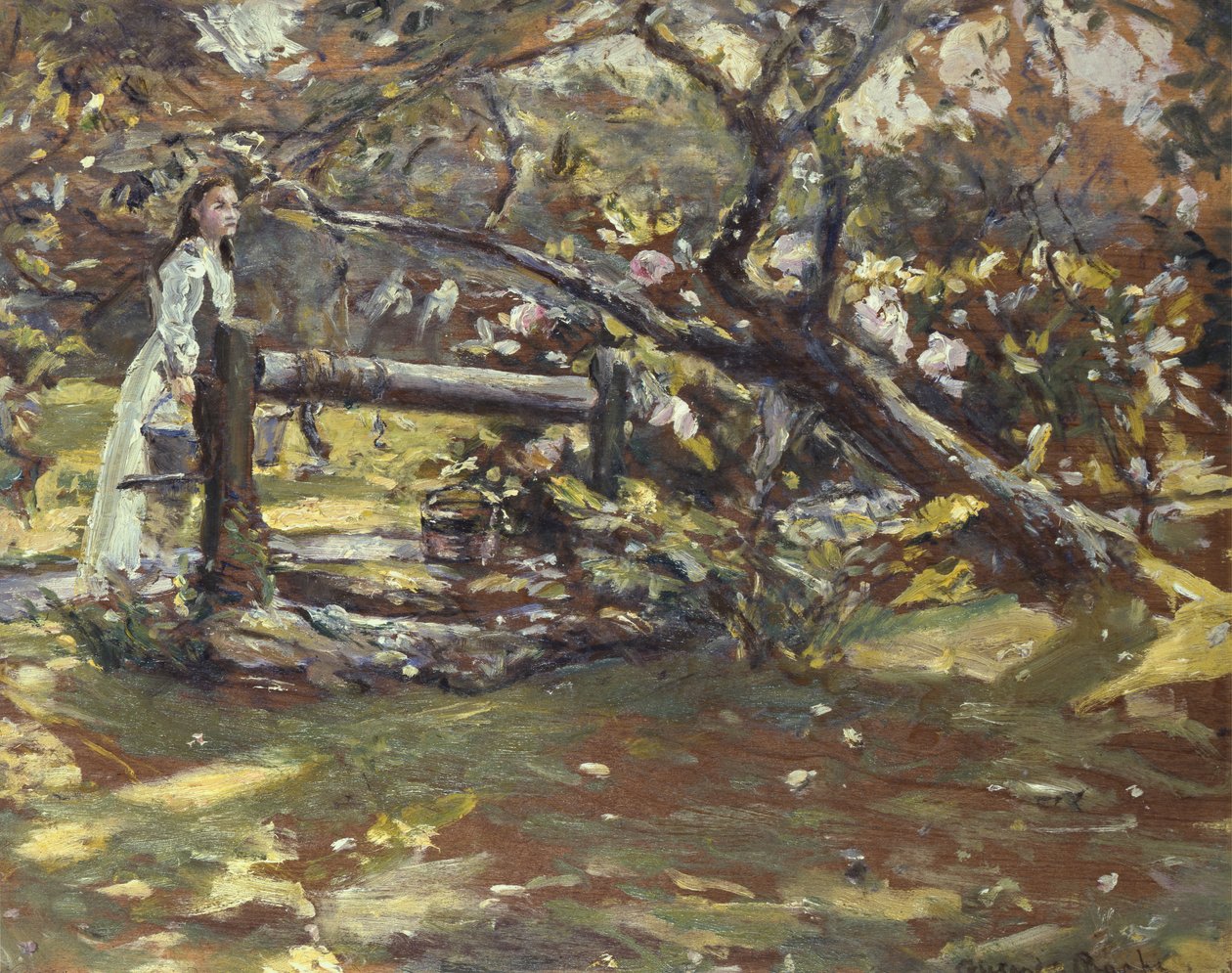Im Garten, ca. 1900 von Alexander Ignatius Roche