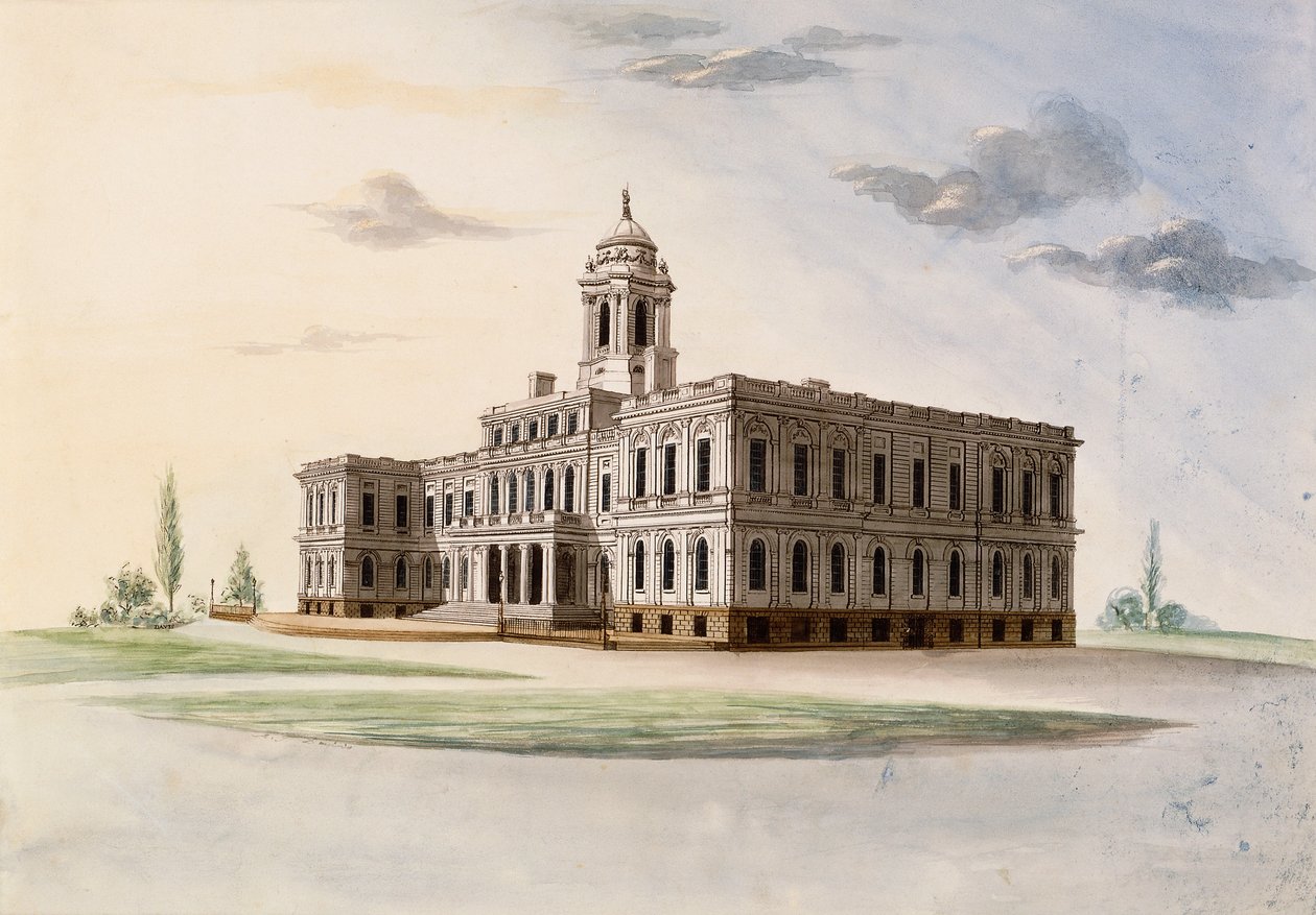 Rathaus, New York von Alexander Jackson Davis