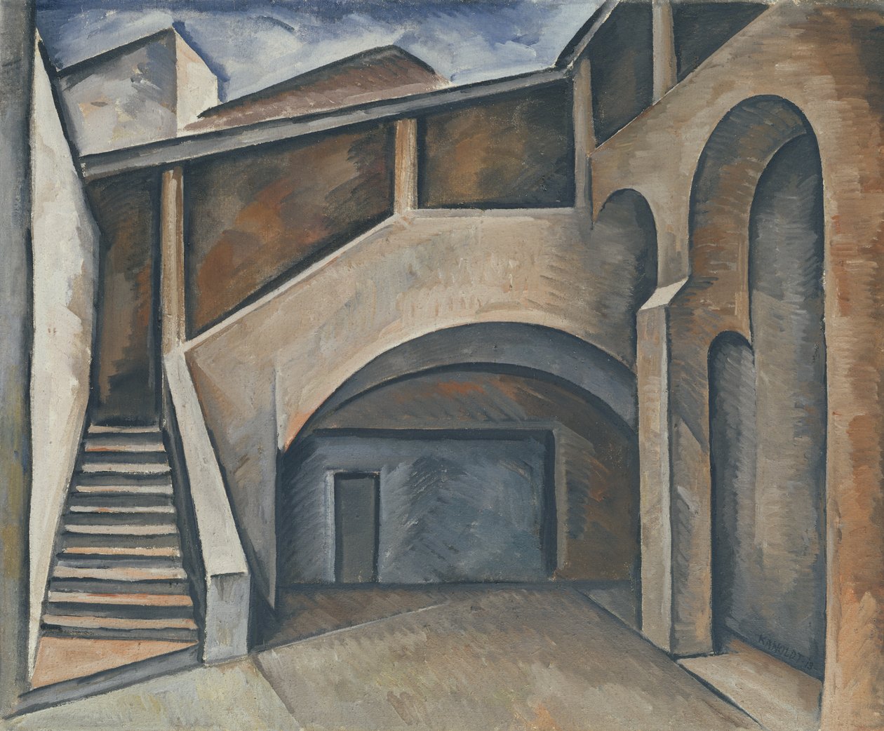 Hof, 1913 von Alexander Kanoldt