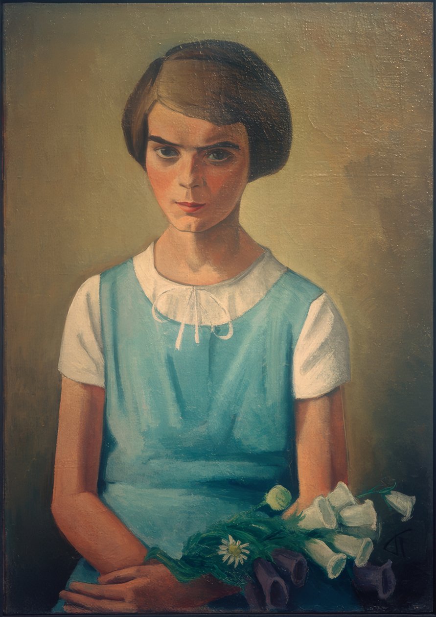 Porträt der Tochter Angelina von Alexander Kanoldt