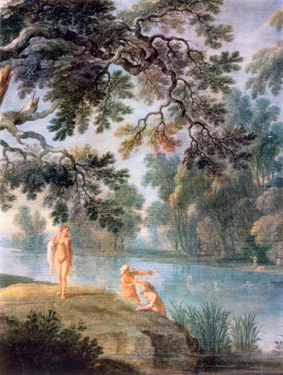 Nymphen beim Baden (Detail), um 1620-1652 von Alexander Keirincx