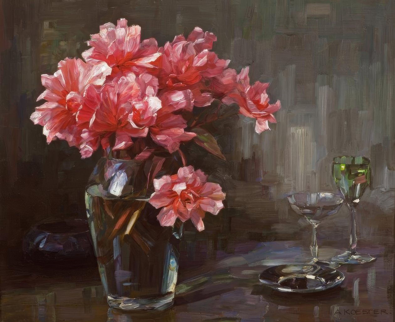 Blumen in Glasvase von Alexander Köster