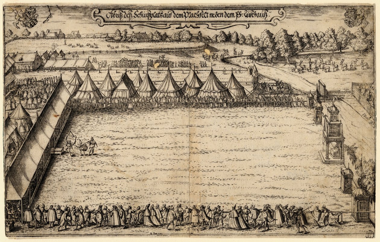 Die Armbrustschützen in München, 1599 von Alexander Mair
