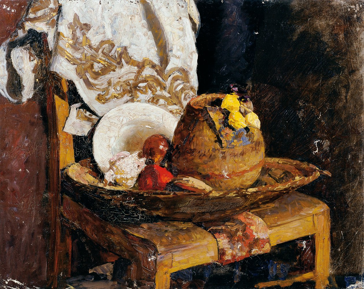 Stillleben mit Krug und Früchten von Alexander Rothaug