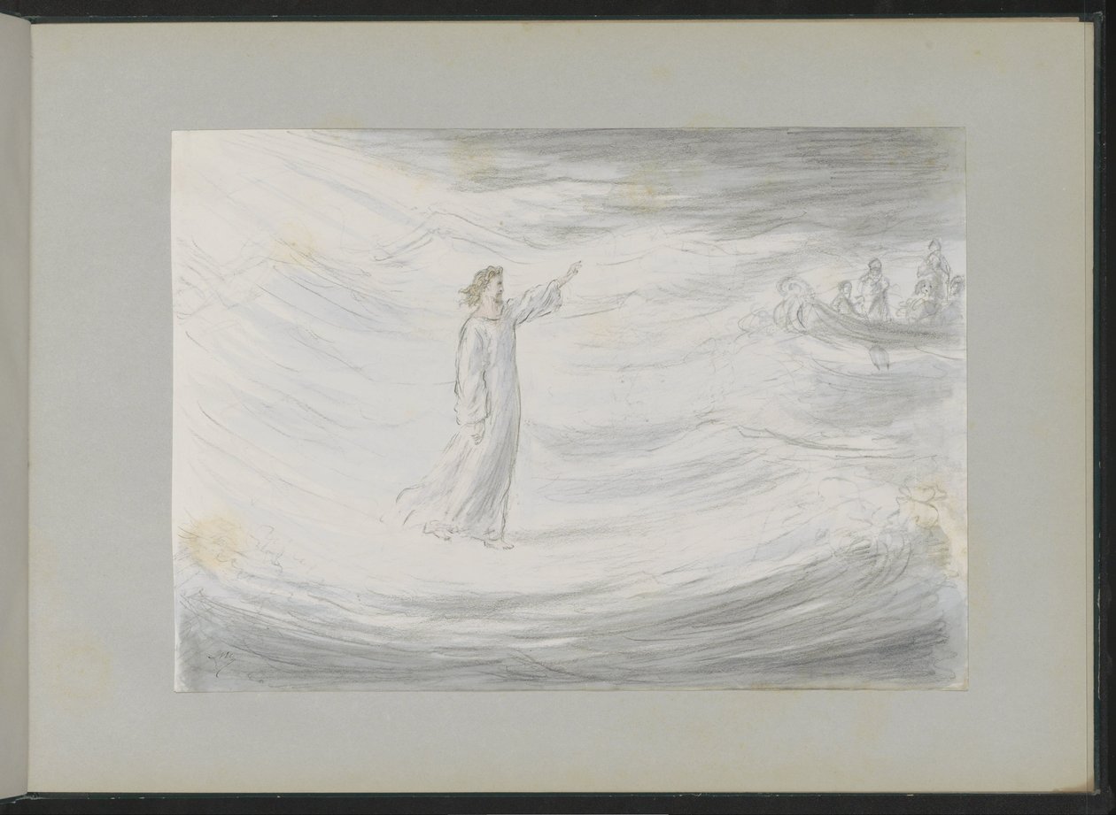 Christus geht auf dem Wasser von Alexander Ver Huell