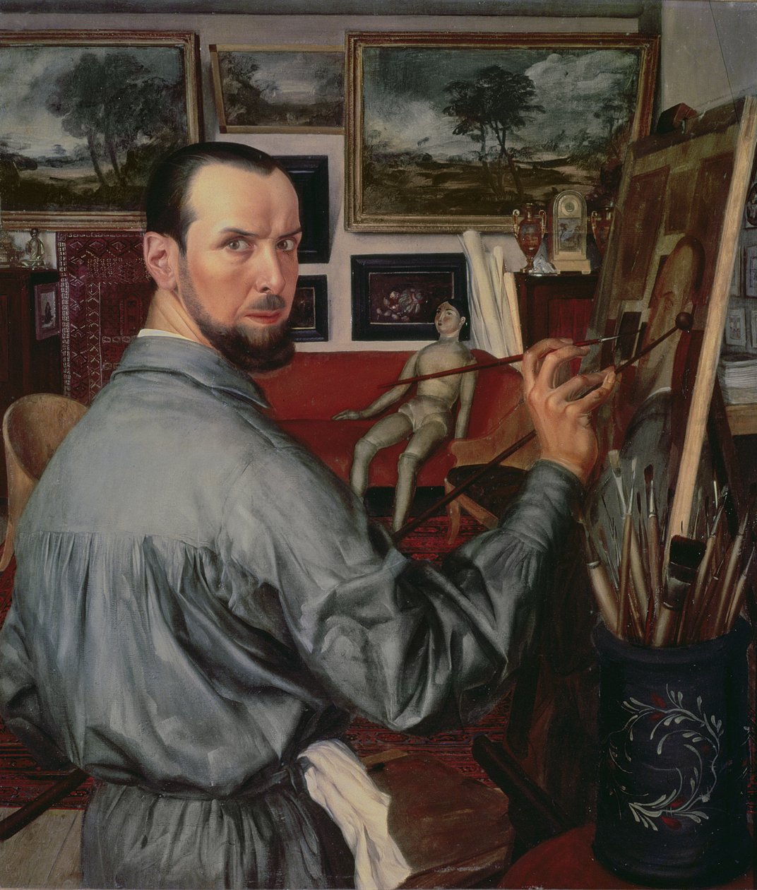 Selbstporträt, 1917 von Alexander Yakovlev
