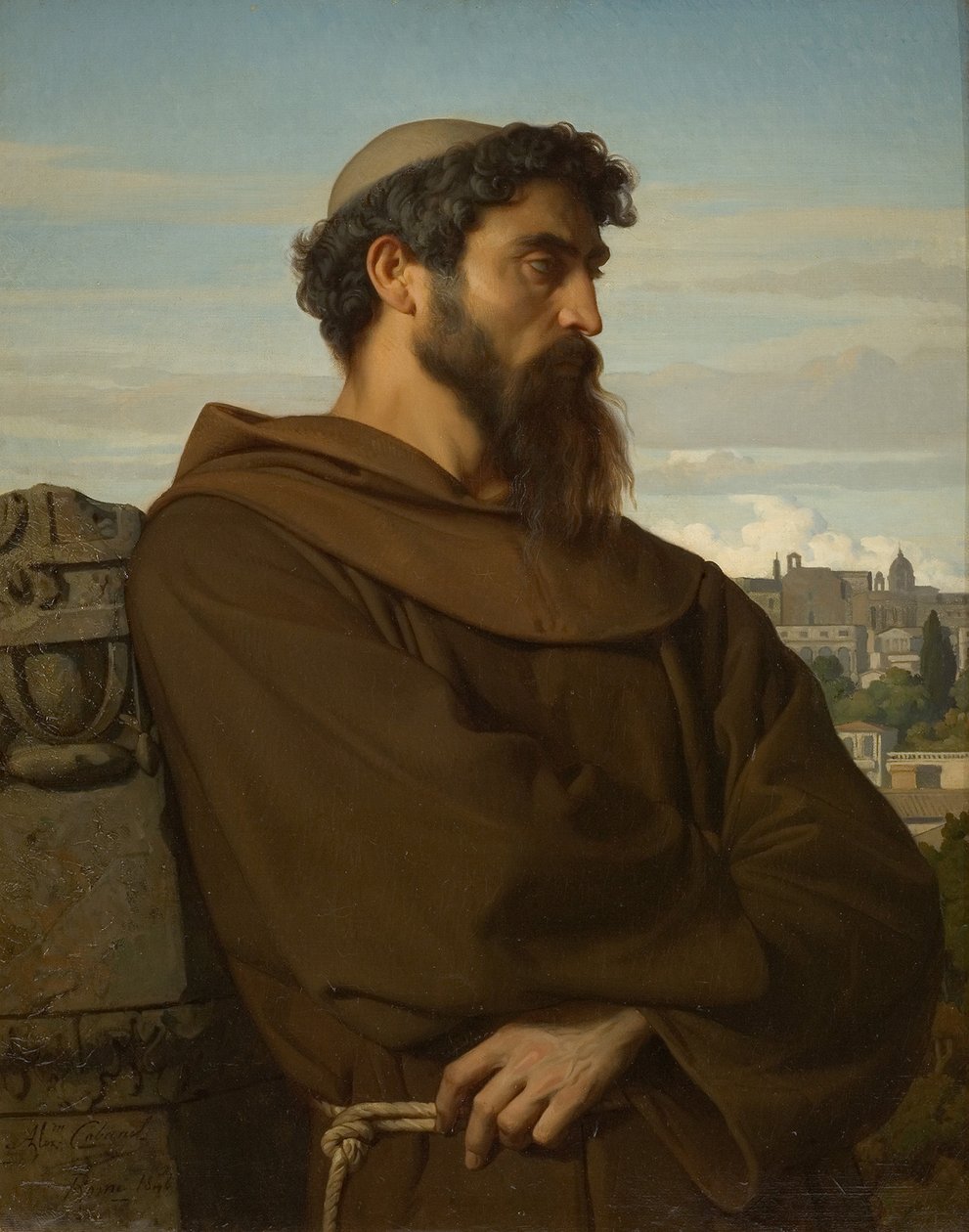 Der römische Mönch von Alexandre Cabanel
