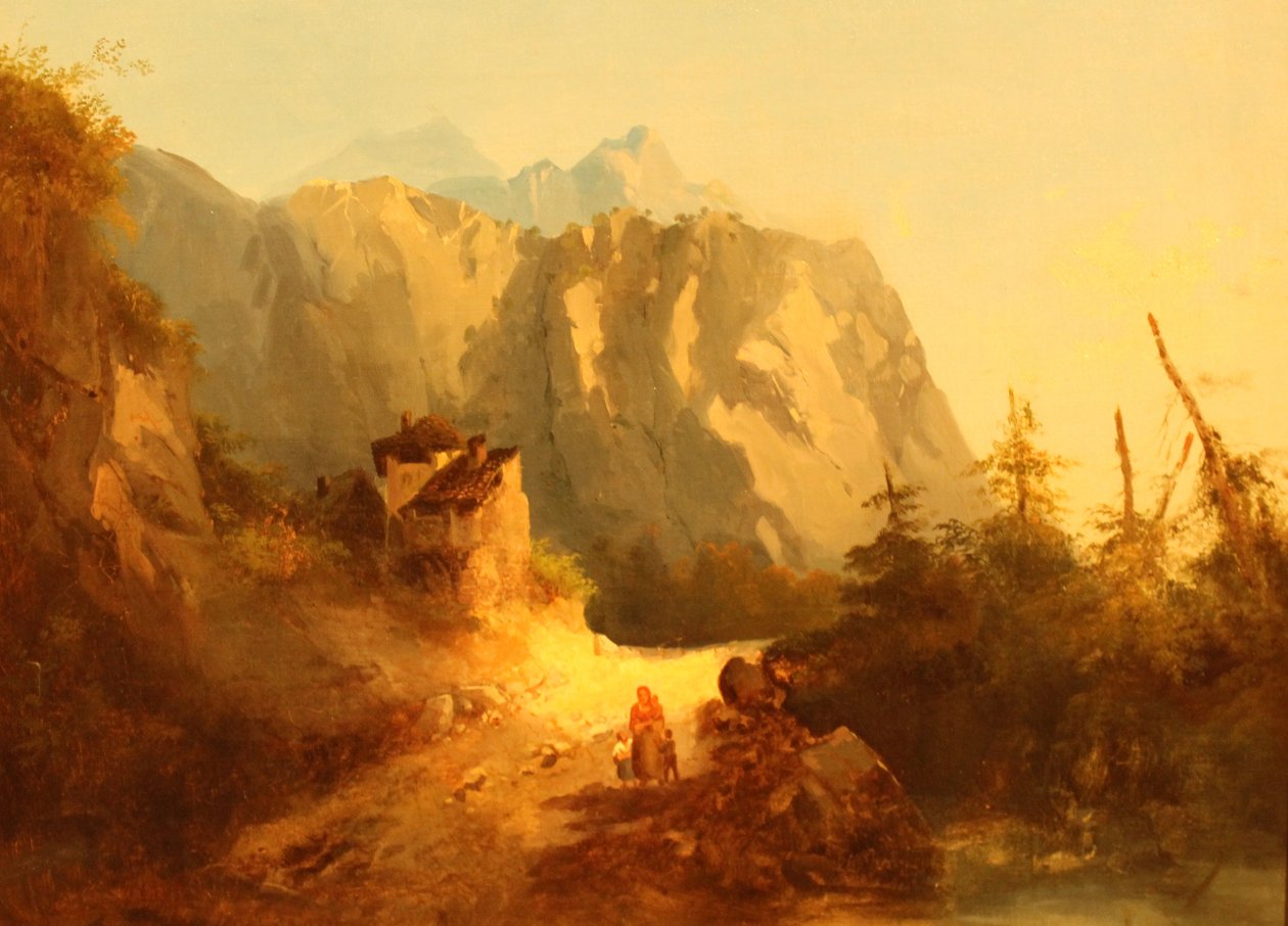 Alpine Bergszene von Alexandre Calame