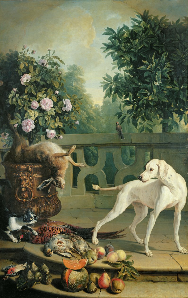 Tiere, Blumen und Früchte von Alexandre Francois Desportes