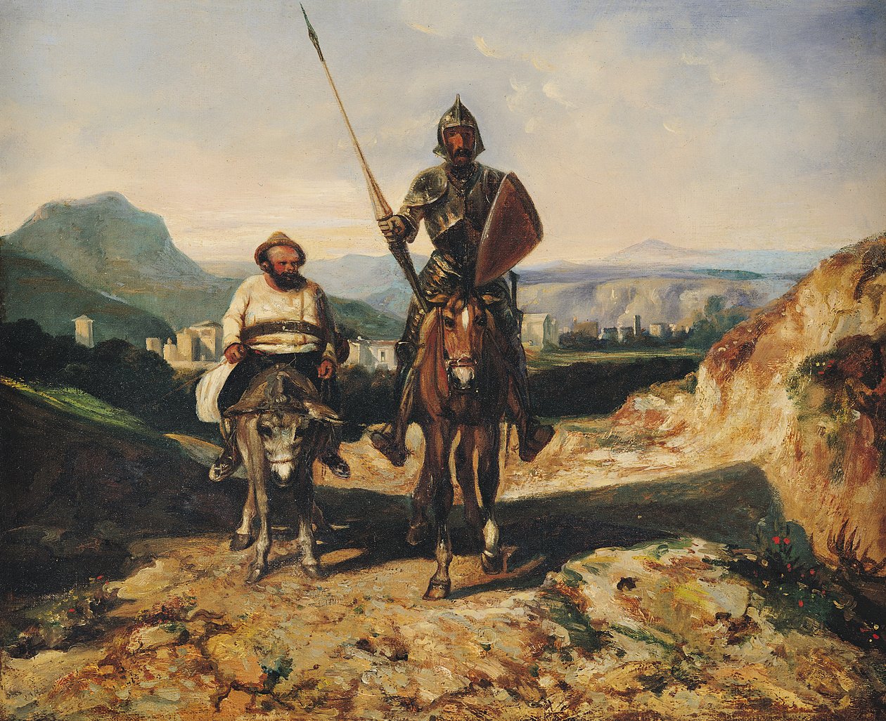 Don Quijote und Sancho von Alexandre Gabriel Decamps