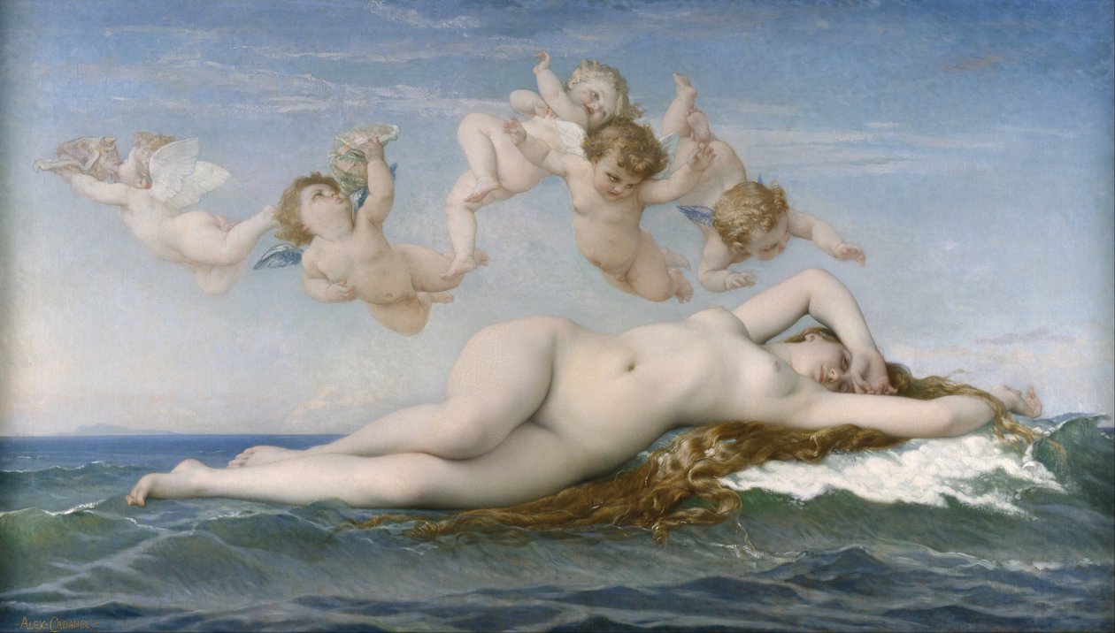 Die Geburt der Venus von Alexandre Cabanel
