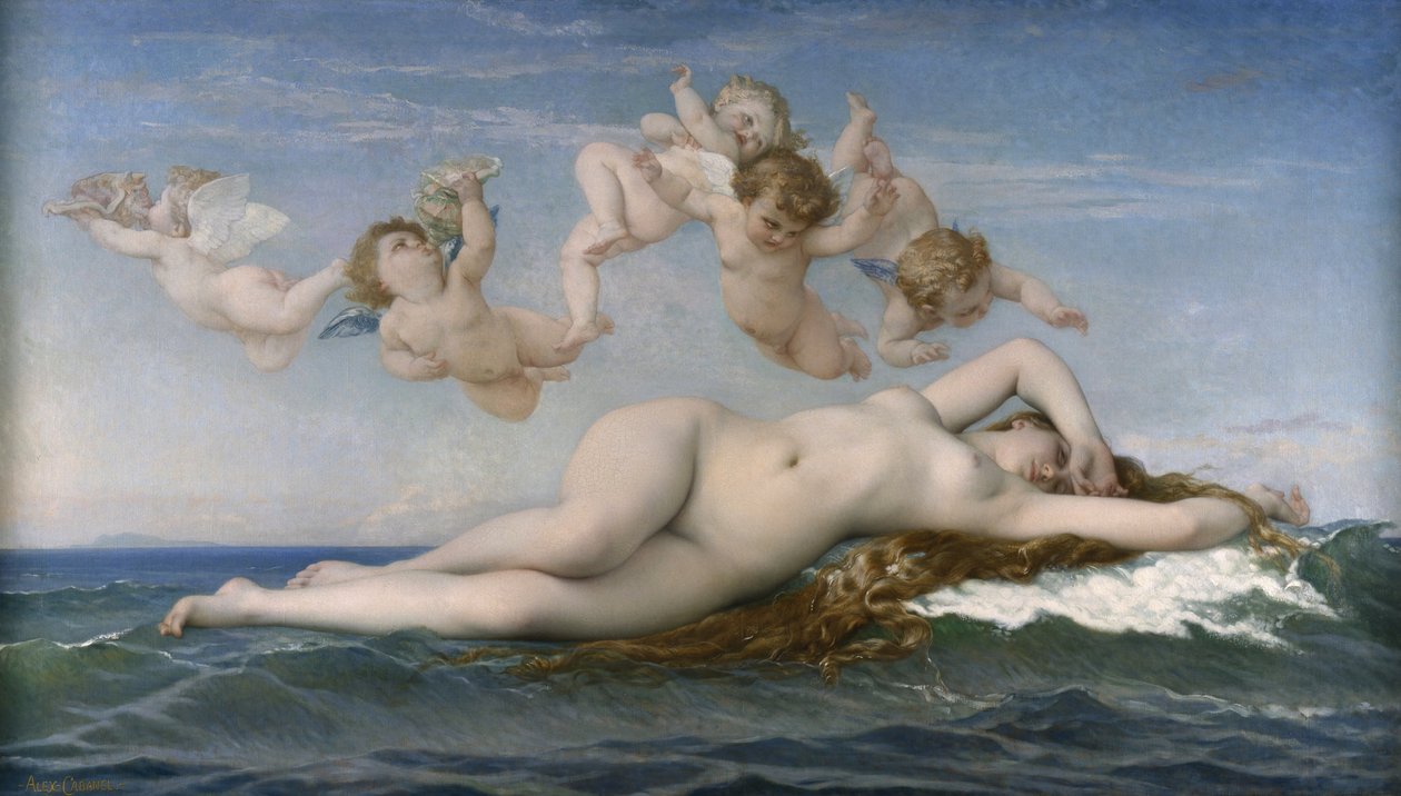 Die Geburt der Venus, 1863 von Alexandre Cabanel