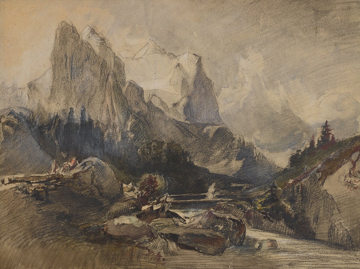 Das Wetterhorn im Berner Oberland von Alexandre Calame