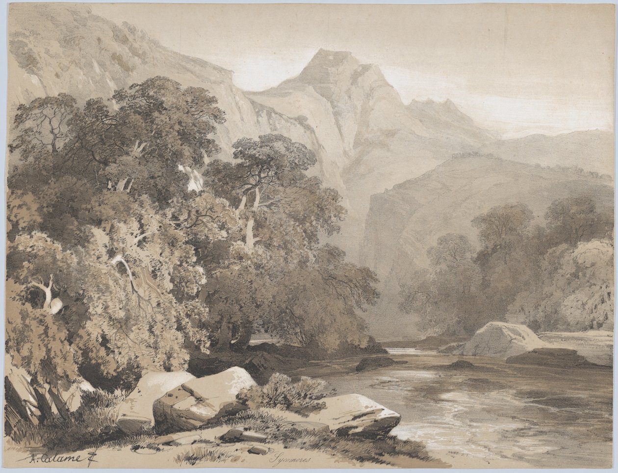 Landschaft, 19. Jahrhundert von Alexandre Calame