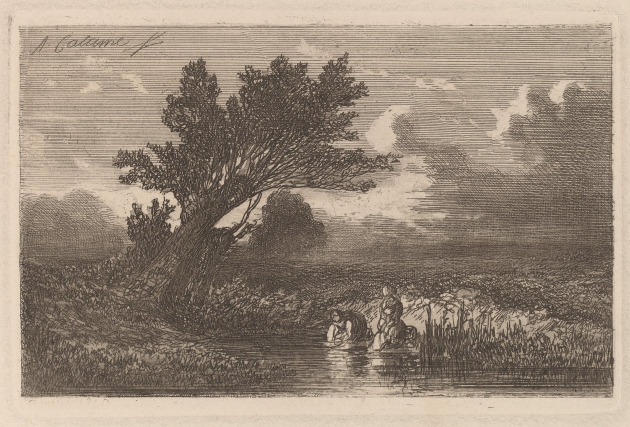 Wäscherinnen von Alexandre Calame