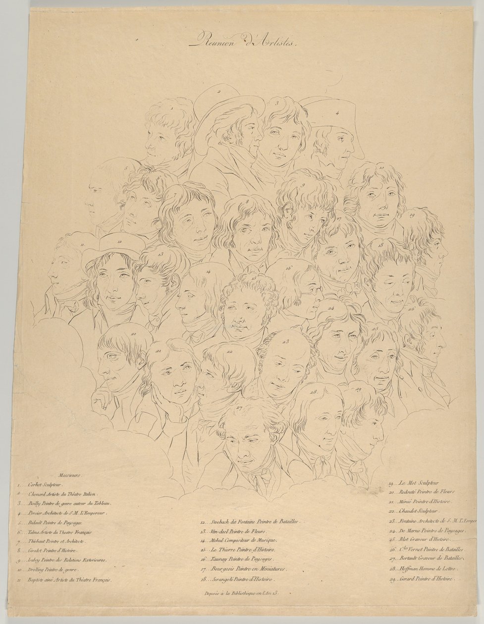Ein Treffen von Künstlern, 1804 von Alexandre Clément