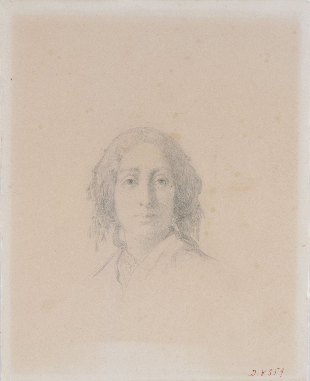 Porträt von George Sand von Alexandre Damien Manceau