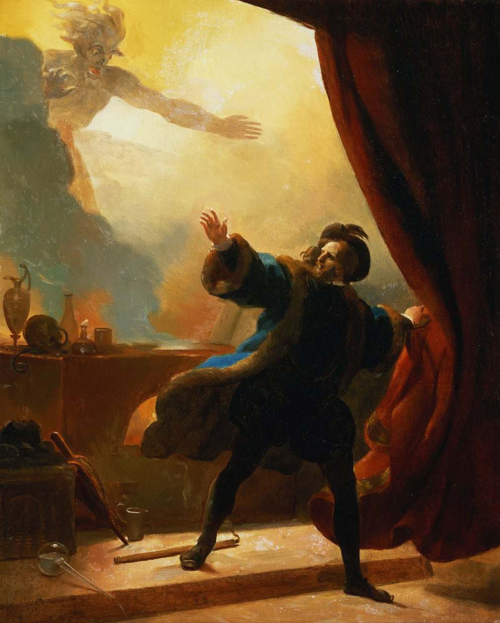 Die tödliche Stunde: Fantastisches Thema von Alexandre Evariste Fragonard