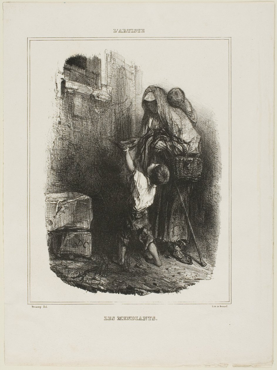 Bettler von Alexandre Gabriel Decamps