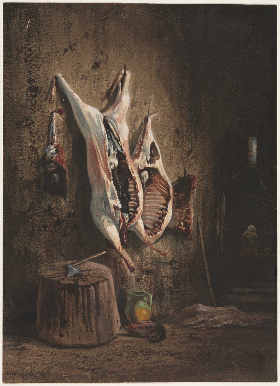 Kadaver, 1840-1860 von Alexandre Gabriel Decamps