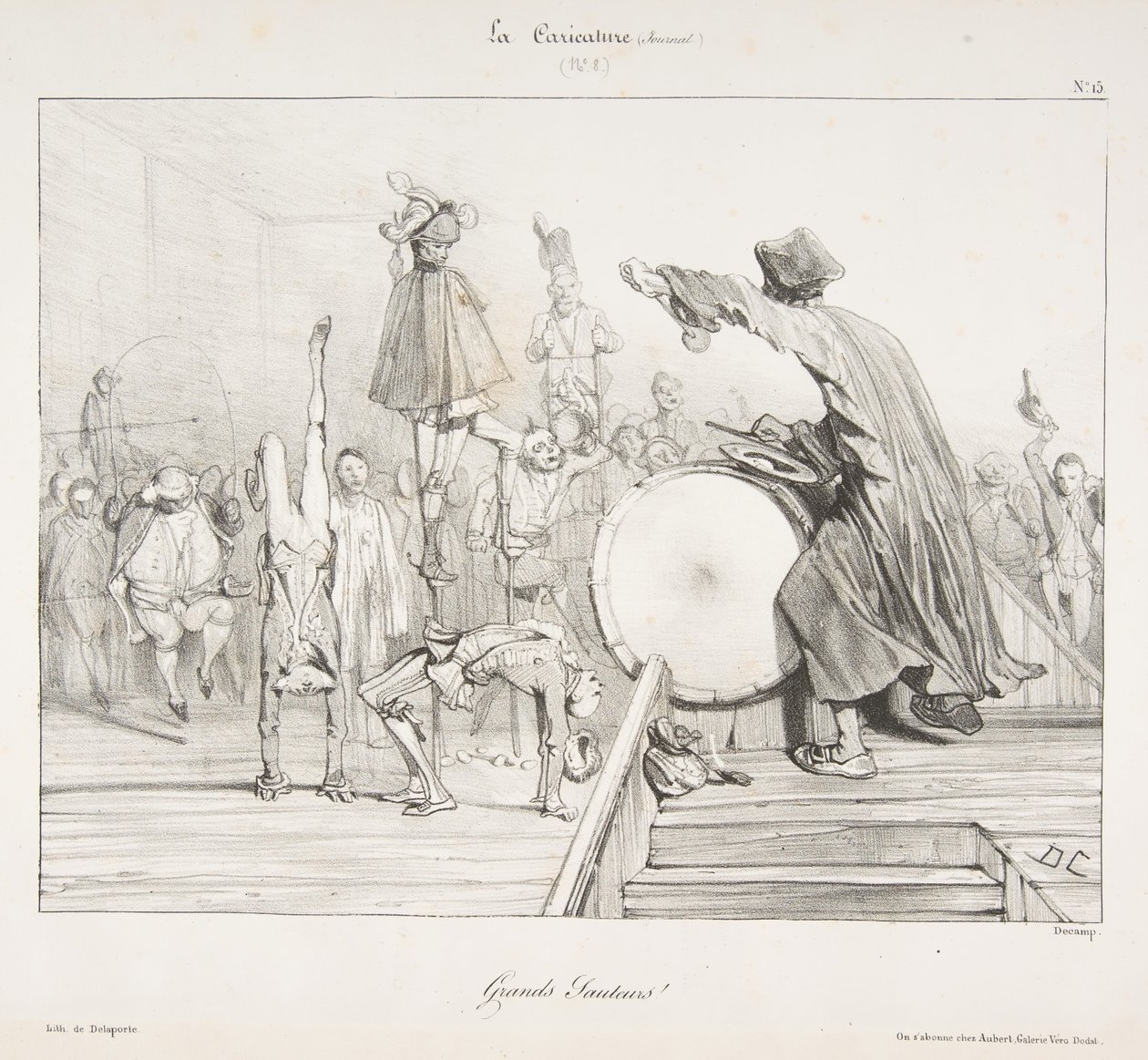 Grands Sauteurs!, aus La Caricature, 1823-60 von Alexandre Gabriel Decamps