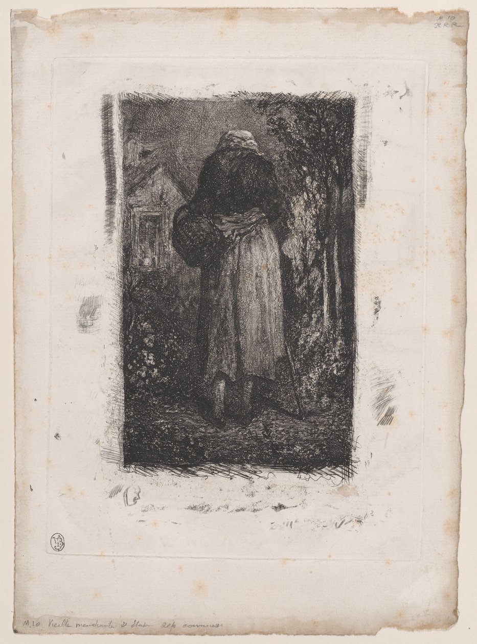 Alte Bettlerin, 1833-38 von Alexandre Gabriel Decamps