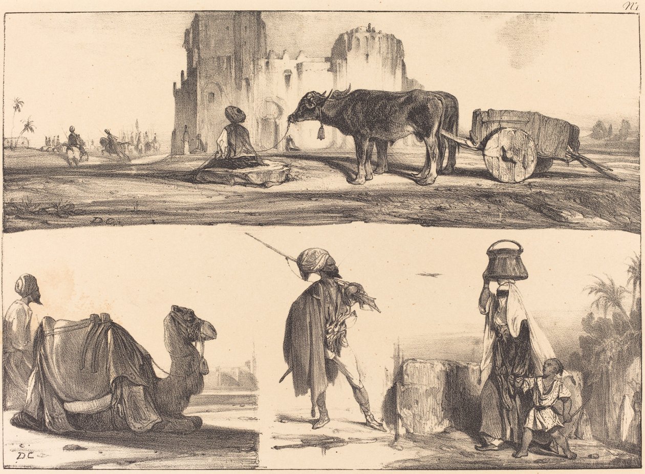 Orientalische Vignetten von Alexandre Gabriel Decamps
