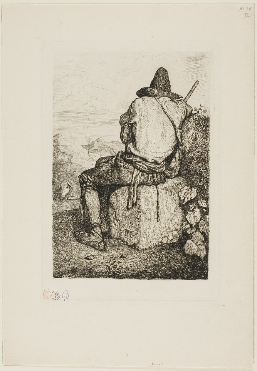 Der Schweinehirt von Alexandre Gabriel Decamps