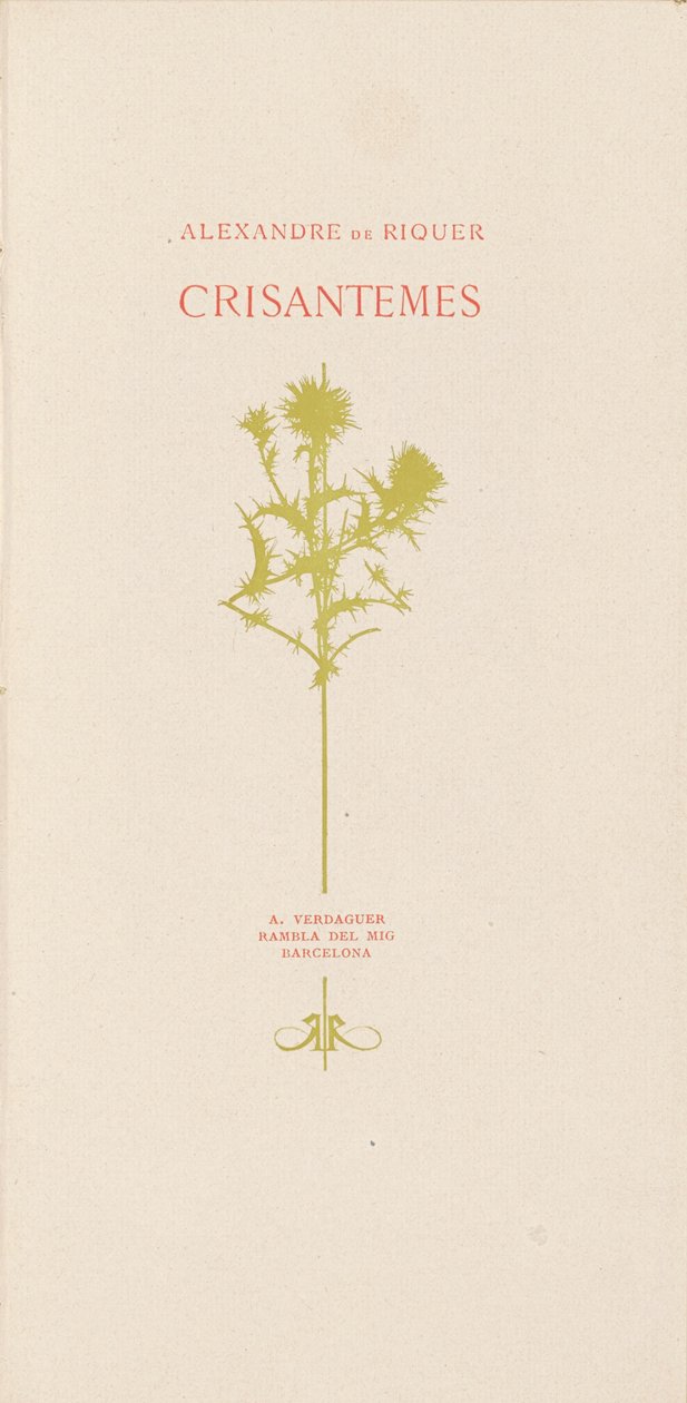 Chrysanthemen von Alexandre de Riquer
