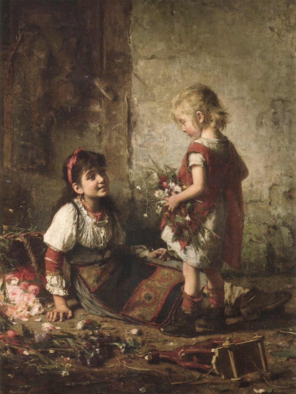Zwei Mädchen von Alexei Harlamov