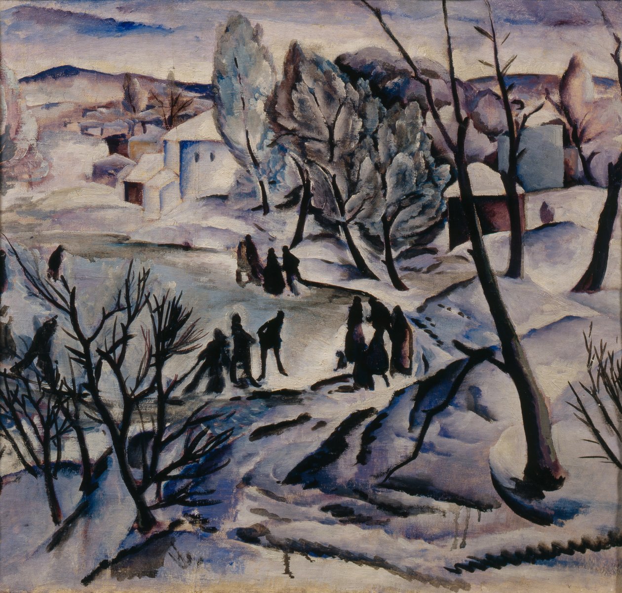 Winter. Gefrorener Teich von Alexei Ilyich Kravchenko