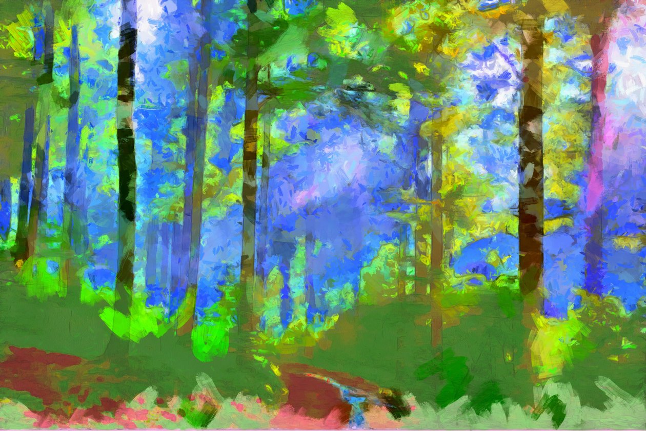 Pfad im Wald, 2020 von Alexei Makhov
