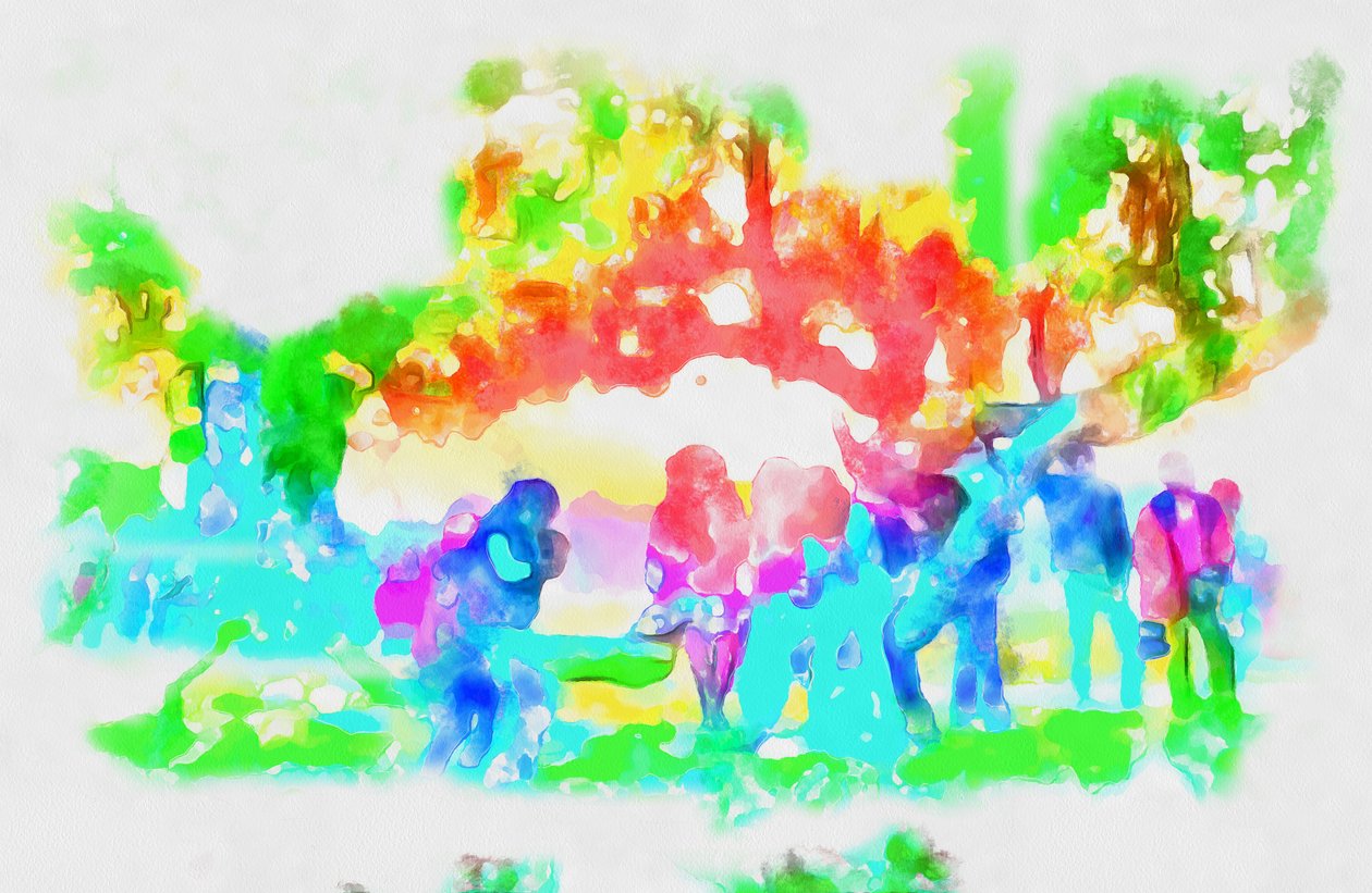 Frühlingspark, 2020 von Alexei Makhov