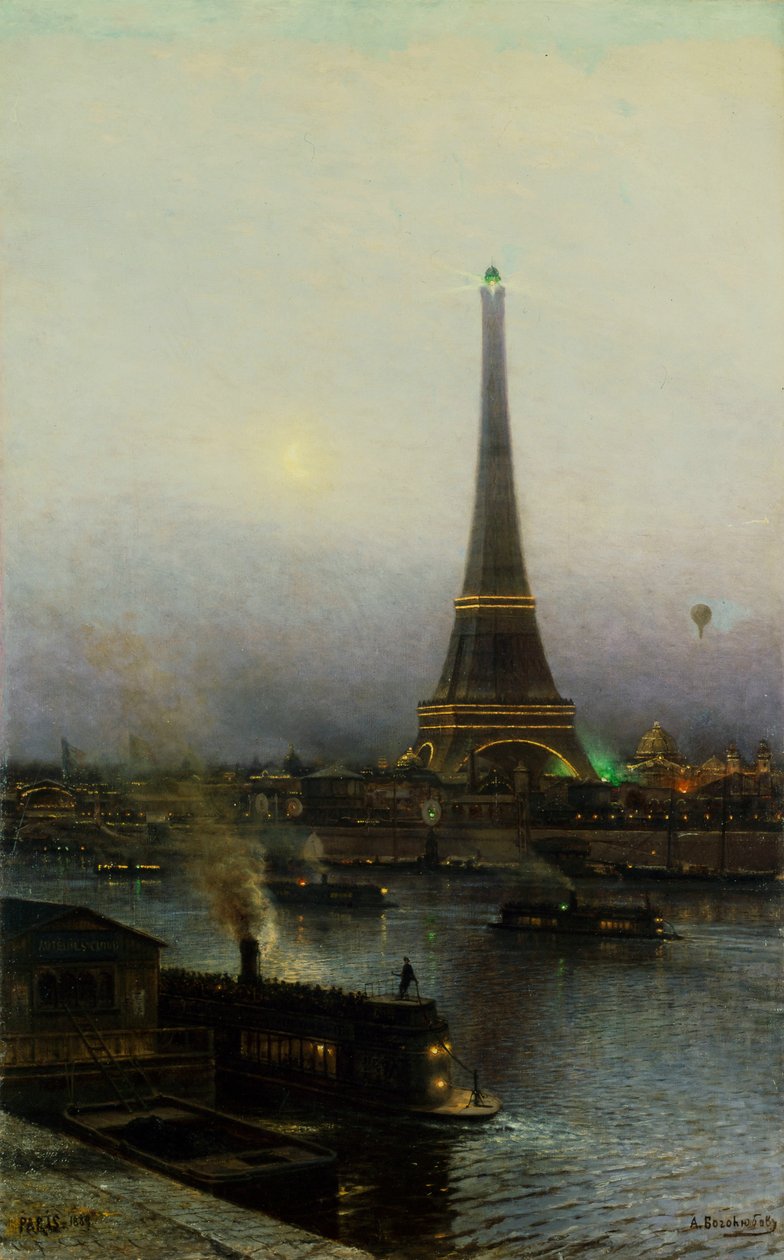 Der Eiffelturm bei Nacht von Alexei Petrovich Bogolyubov