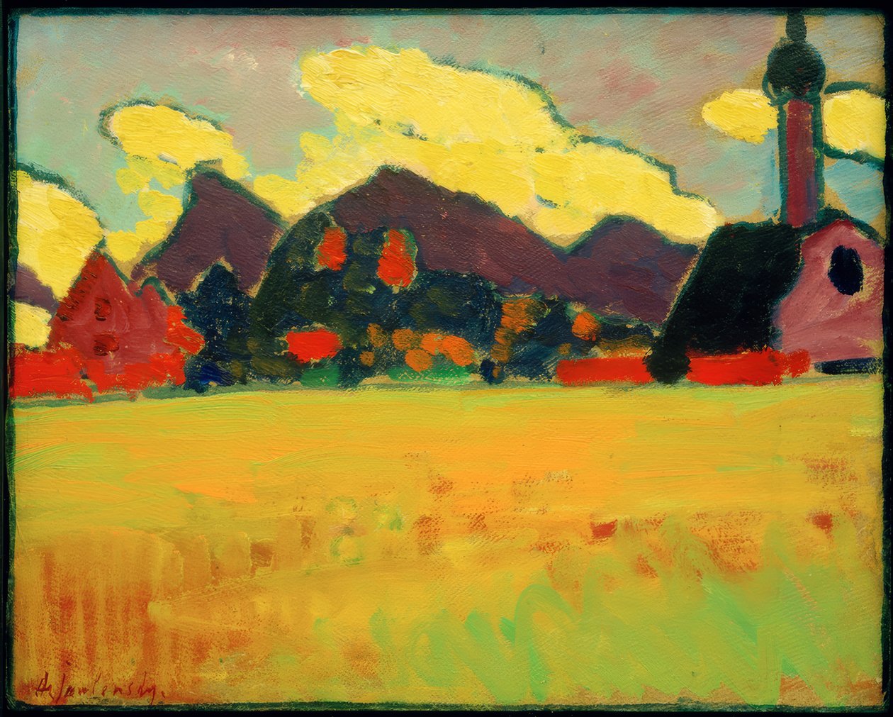 Landschaft bei Murnau von Alexej von Jawlensky