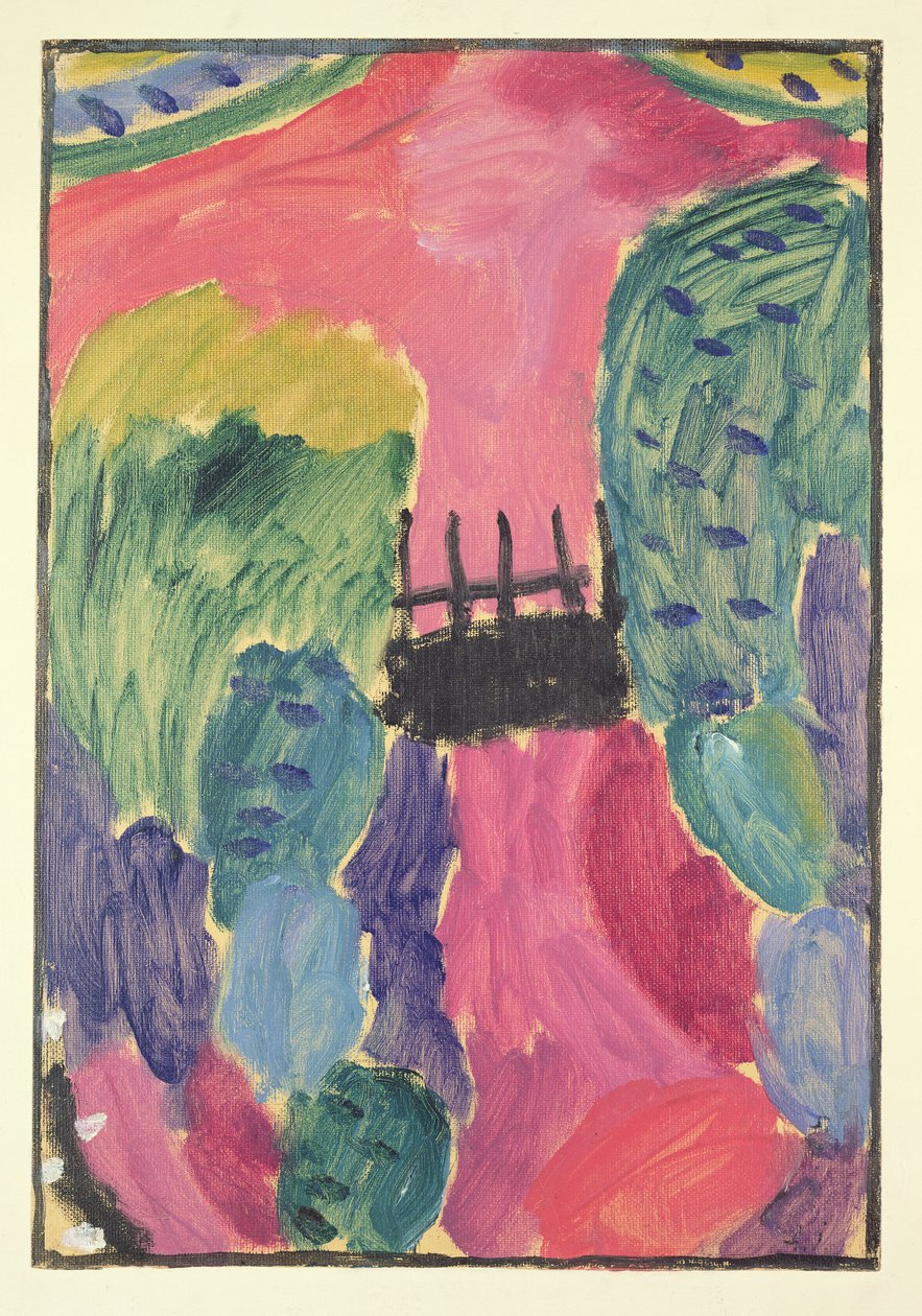 Die Rote Straße, 1915 von Alexej von Jawlensky
